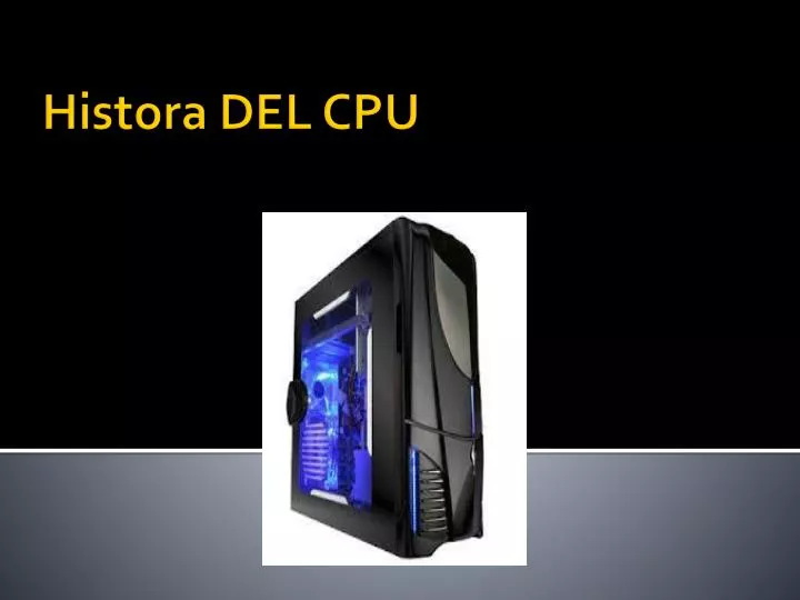 histora del cpu