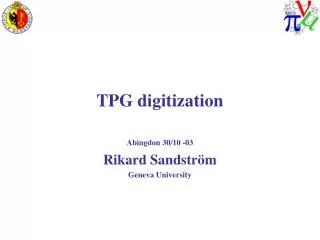 TPG digitization