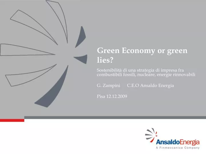 green economy or green lies