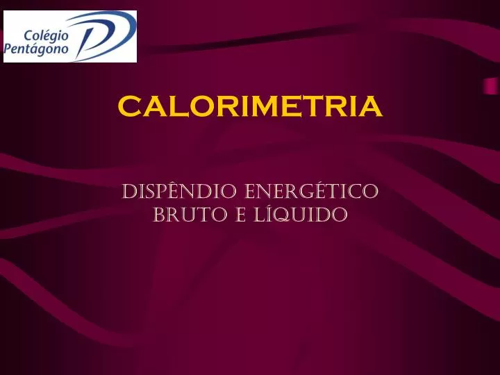 calorimetria