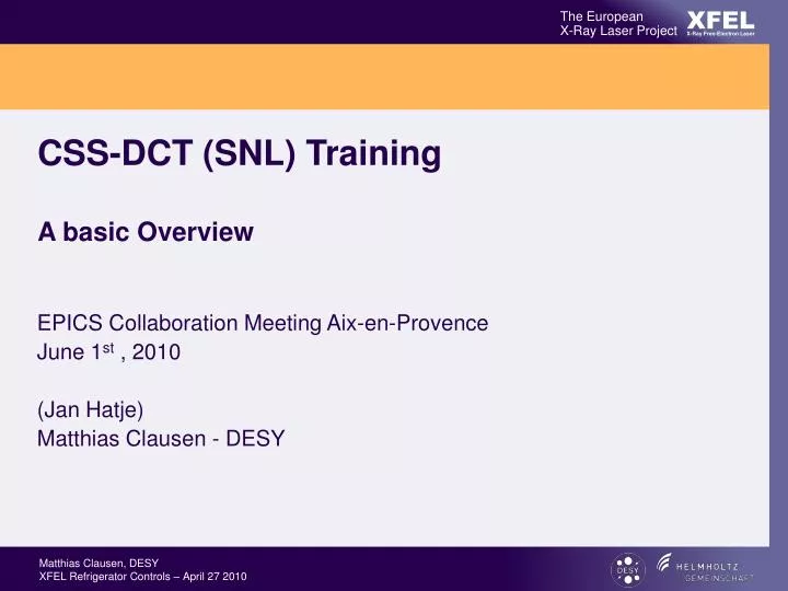 css dct snl training a basic overview