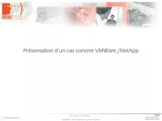 pr sentation d un cas concret vmware netapp