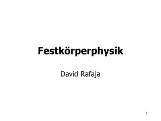 festk rperphysik