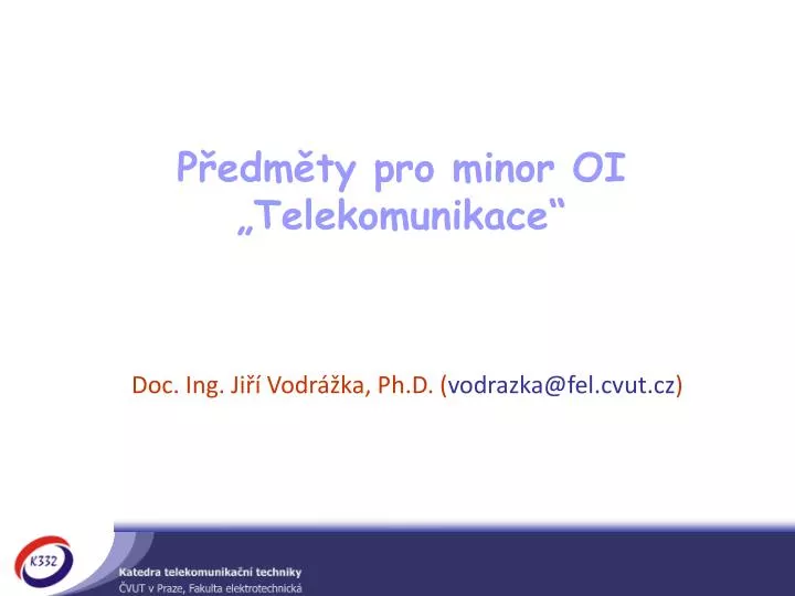 p edm ty pro minor oi telekomunikace