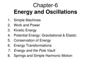 chapter 6 energy and oscillations