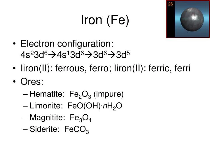 iron fe