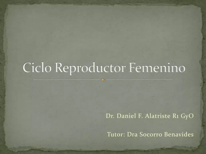 ciclo reproductor femenino