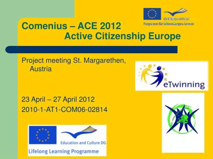 comenius ace 2012 active citizenship europe