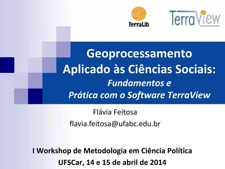 geoprocessamento aplicado s ci ncias sociais fundamentos e pr tica com o software terraview