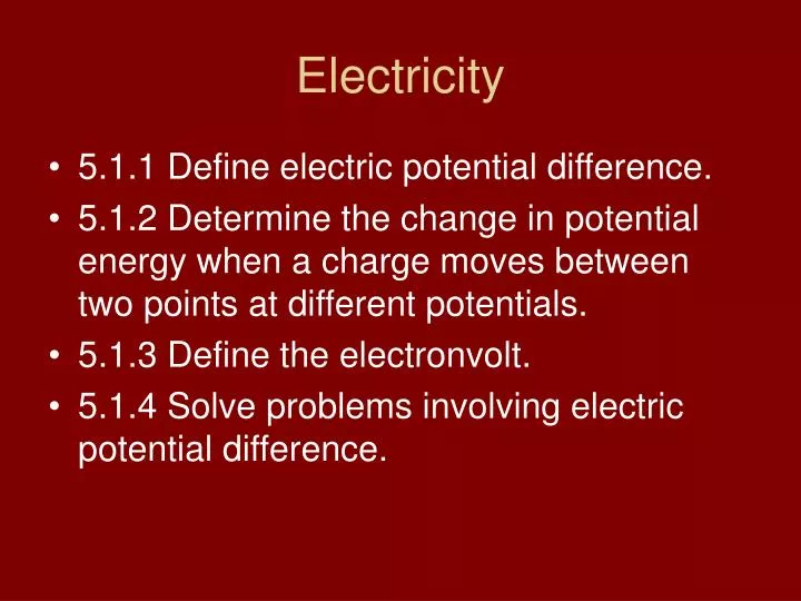 electricity