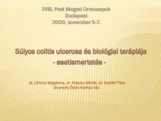 s lyos colitis ulcerosa s biol giai ter pi ja esetismertet s
