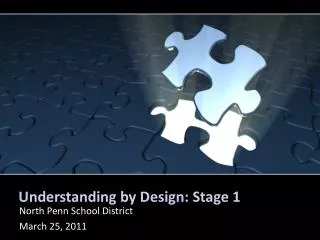 Understanding by Design: Stage 1