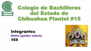 c olegio de bachilleres del estado de c hihuahua p lantel 15