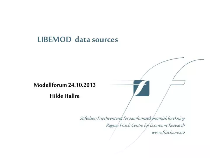 libemod data sources