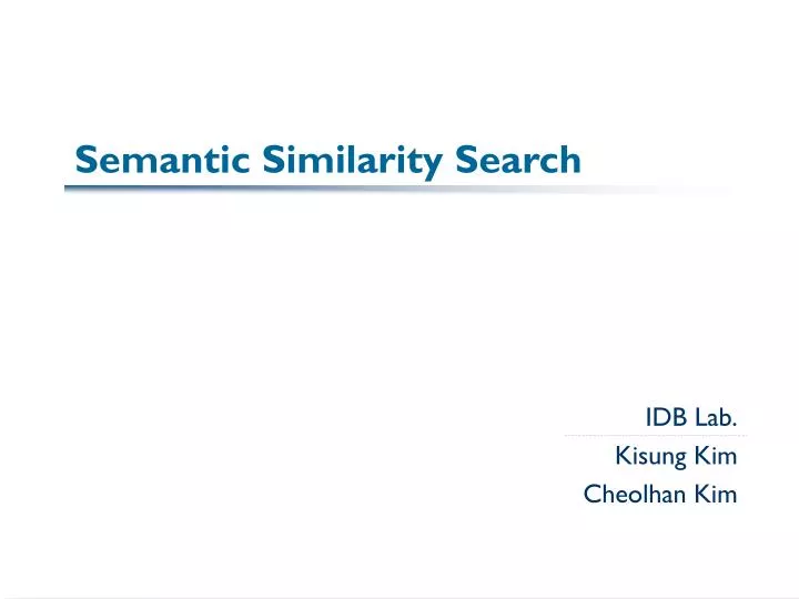 semantic similarity search