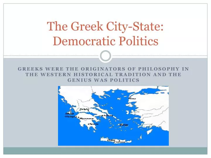 the greek city state democratic politics