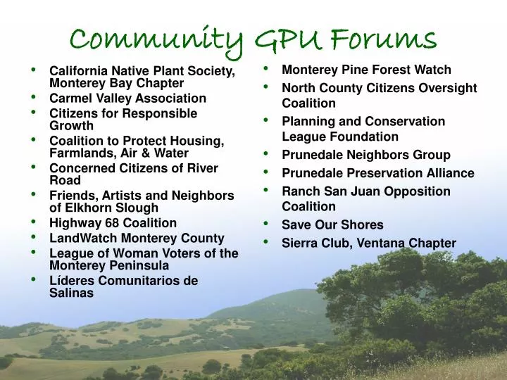 community gpu forums