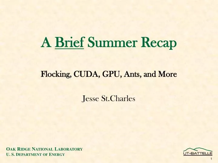 a brief summer recap