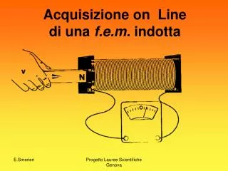 acquisizione on line di una f e m indotta