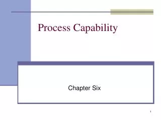 Process Capability