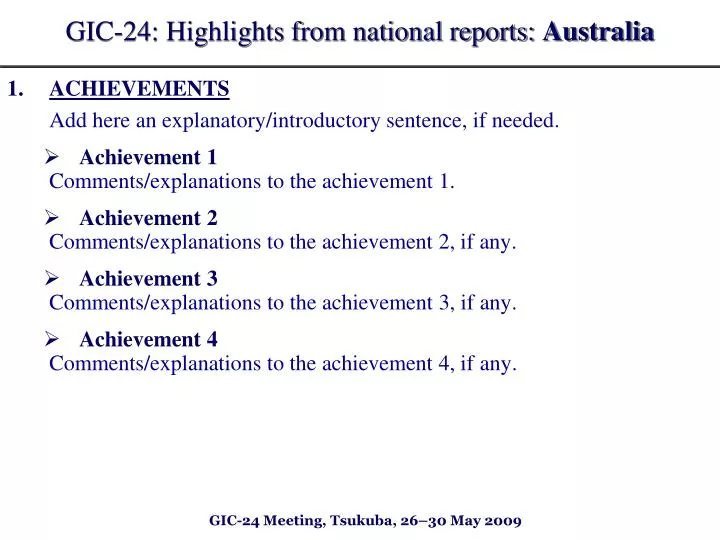 gic 2 4 highlights from national reports australia