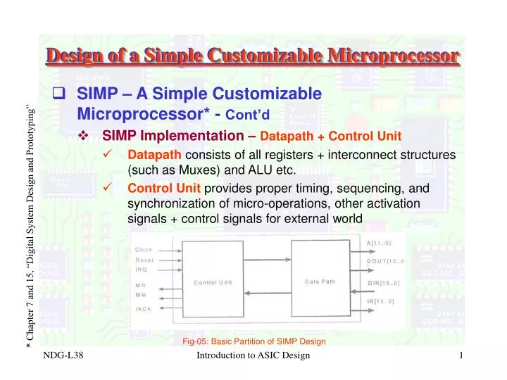 design of a simple customizable microprocessor