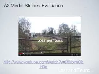 A2 Media Studies Evaluation