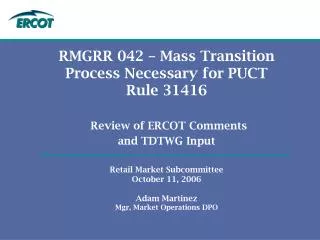 ERCOT Key Points - Introduction