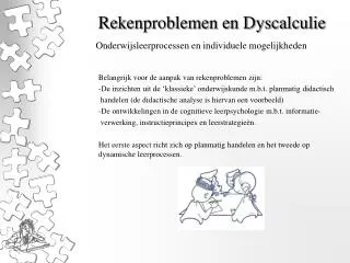 rekenproblemen en dyscalculie