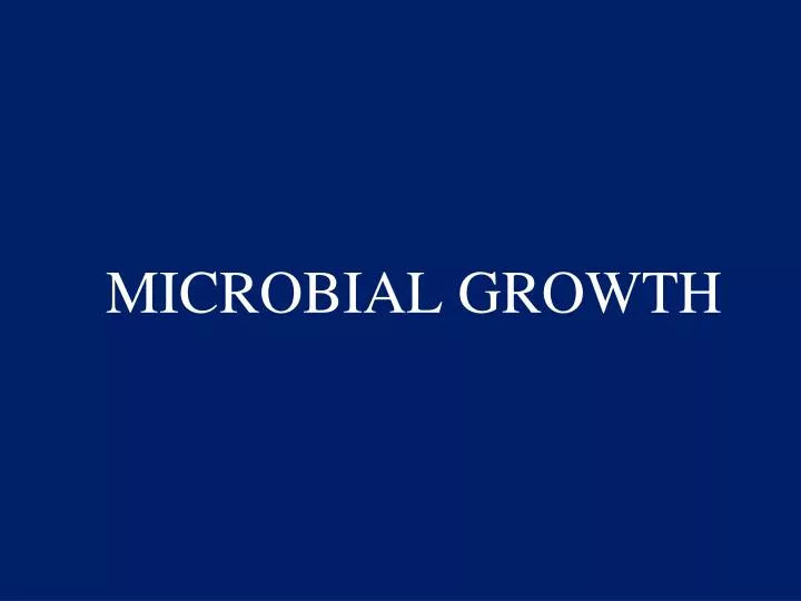 microbial growth