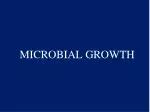 MICROBIAL GROWTH - slide 1