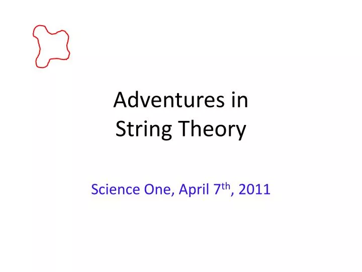 adventures in string theory