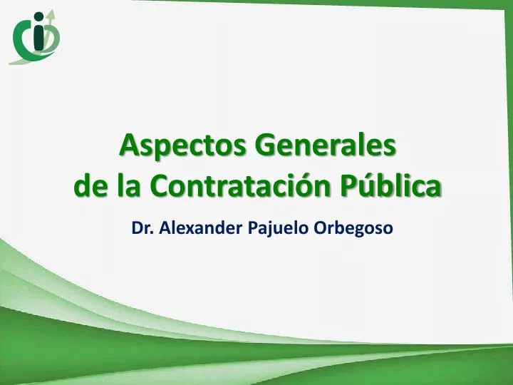 PPT Aspectos Generales de la Contratación Pública PowerPoint Presentation ID