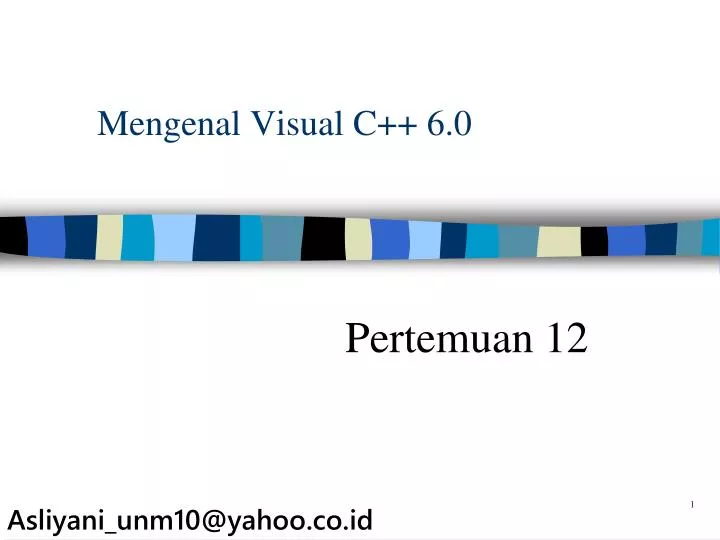 mengenal visual c 6 0