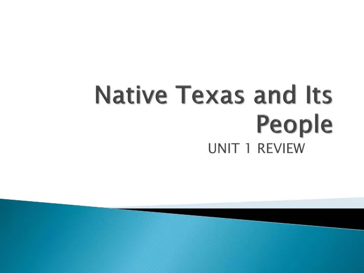 native texas and its people