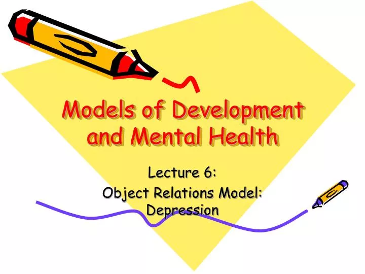 models of development and mental health