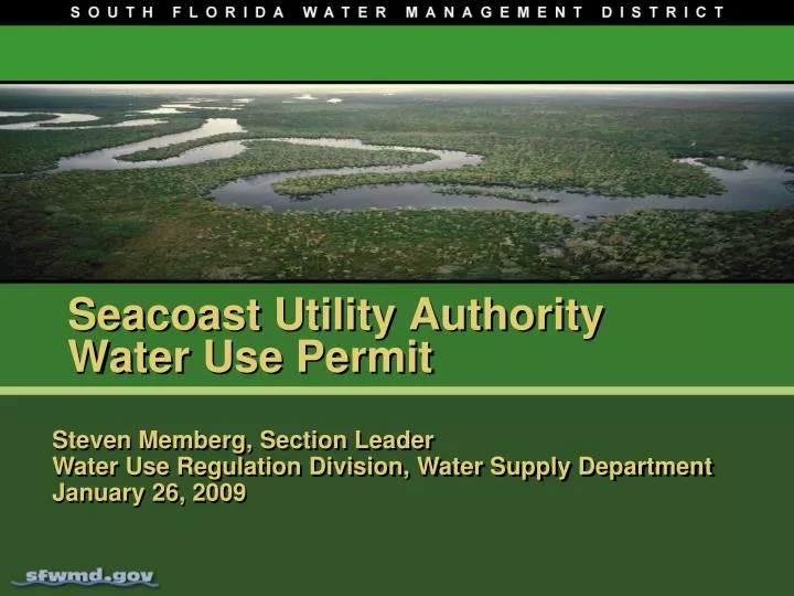 seacoast utility authority water use permit