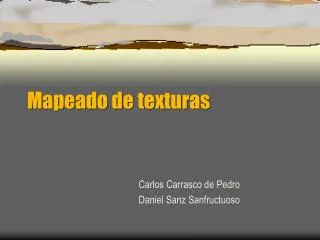 mapeado de texturas