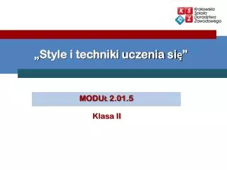 style i techniki uczenia si