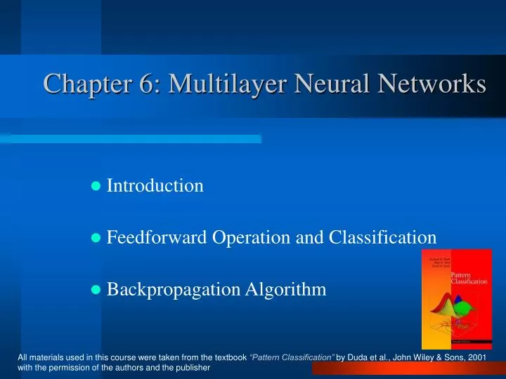 chapter 6 multilayer neural networks