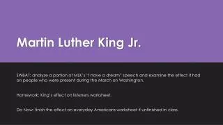 martin luther king jr