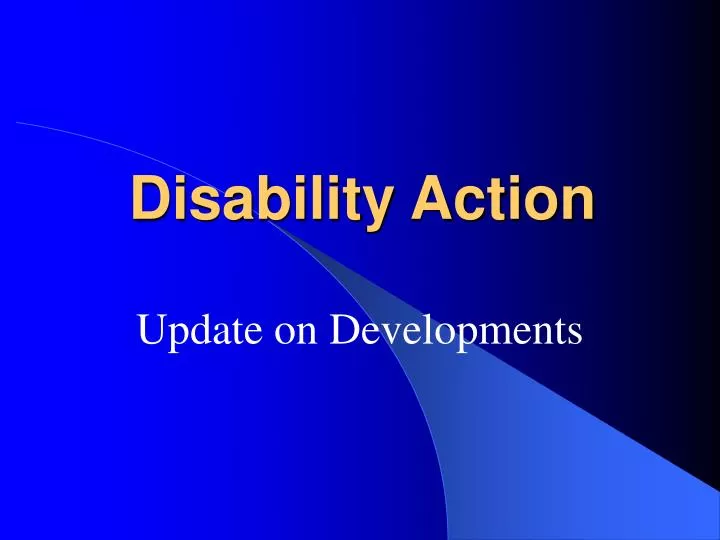 disability action