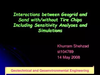 Khurram Shehzad st104789 14 May 2008