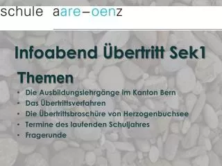 infoabend bertritt sek1