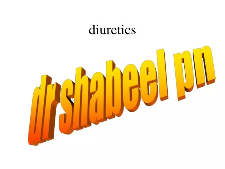 diuretics