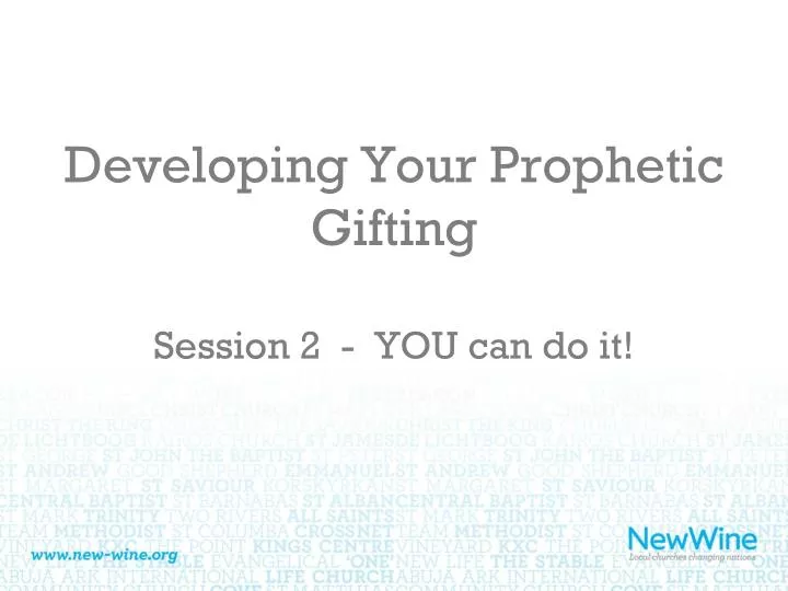 developing your prophetic gifting session 2 you can do it