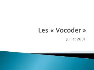 les vocoder