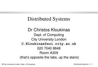 Distributed Systems