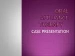 ORAL APPLIANCE THERAPY - slide 1