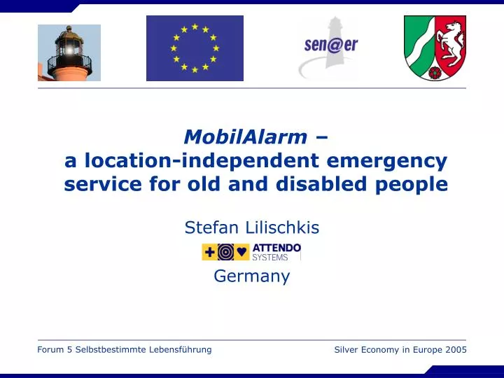 mobilalarm a location independent emergency service for old and disabled people